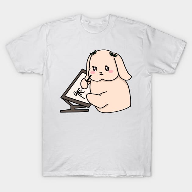 Bunny Digital Artist T-Shirt by GambarGrace